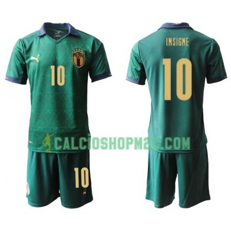 Italia Lorenzo Insigne 10 Bambino Maglia Terza Euro 2020 Manica Corta (+ Pantaloncini)